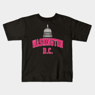 Washington District of Columbia DC Vintage Sports Design Nav Kids T-Shirt